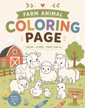 FREE Farm Animal Coloring Book