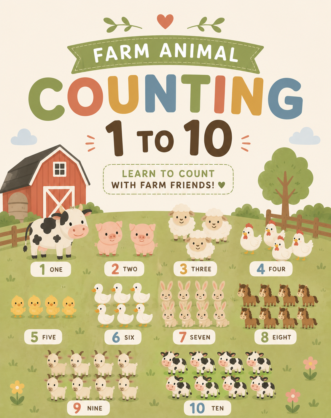 FREE Counting 1 to 10