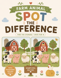 FREE Farm Animal Spot the Difference