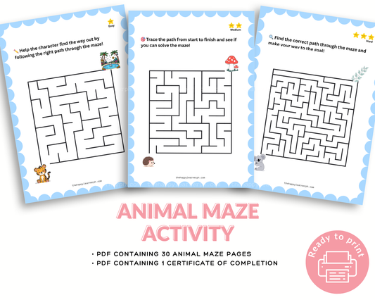 Animal Maze Activity